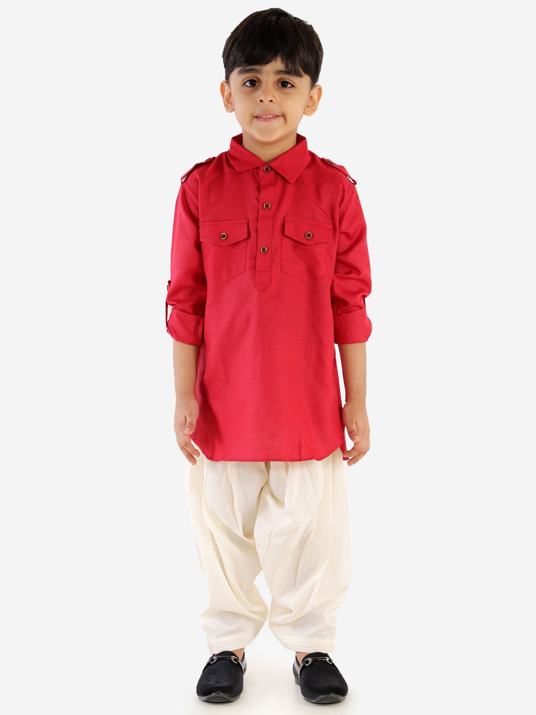 Cotton Blend Pathani Suit Set for Boys - JBN Creation