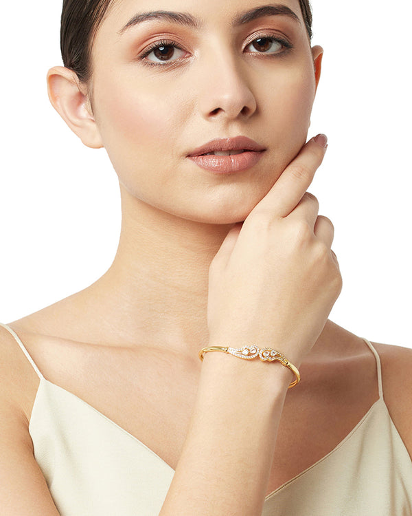 Women's Gold Finish Infinity Inspired Bracelet - Voylla