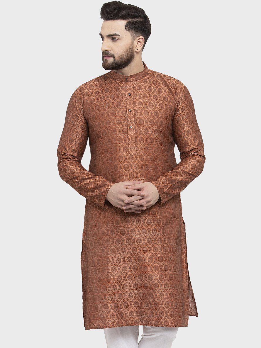 Men's Jacquard Kurta by Virat Fashions- (1pc set)