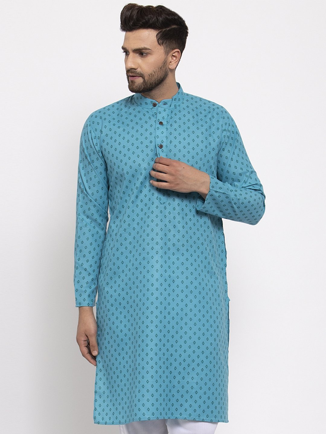 Men's Printed Kurta by Virat Fashions (1 Pc Set)