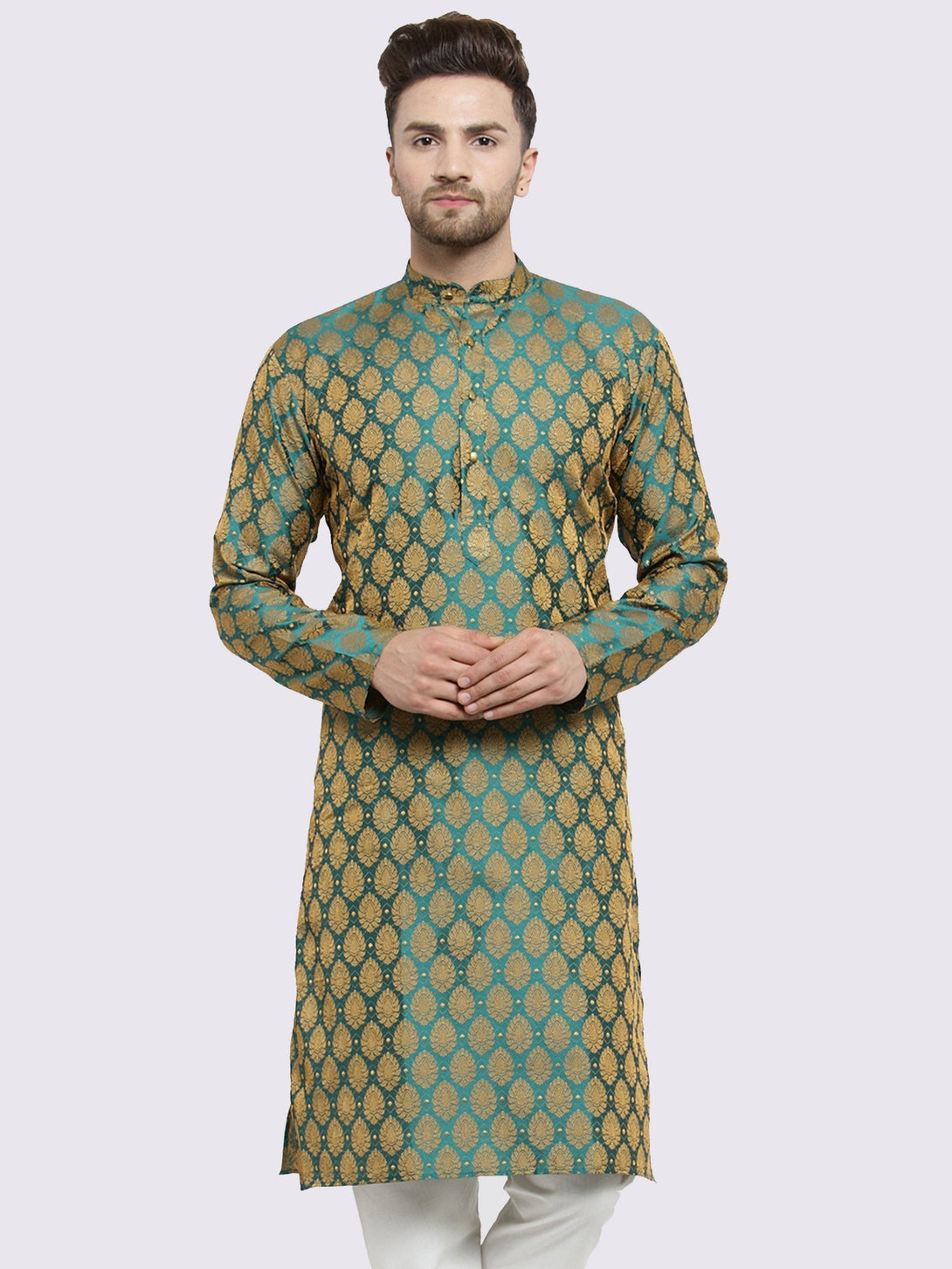 Men's Self Design Kurta Only by Virat Fashions (1 Pc Set)