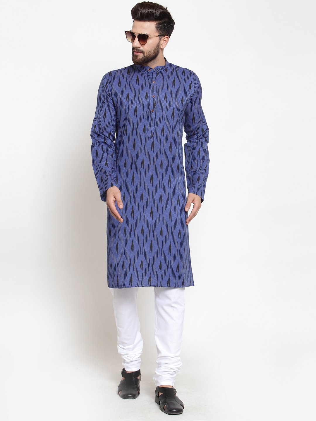 Men's Printed Kurta Only - Virat Fashions