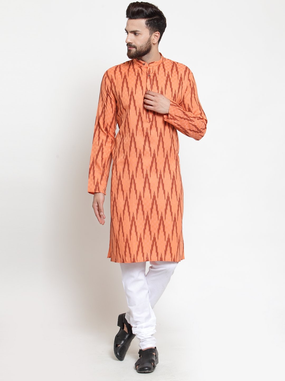 Men's Printed Kurta Only - Virat Fashions