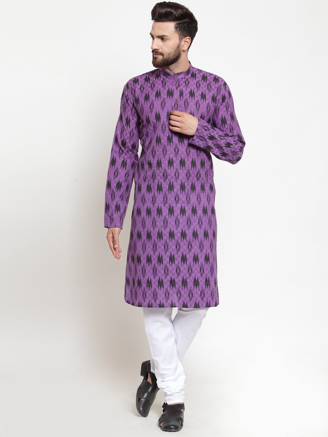 Men's Printed Kurta Only - Virat Fashions