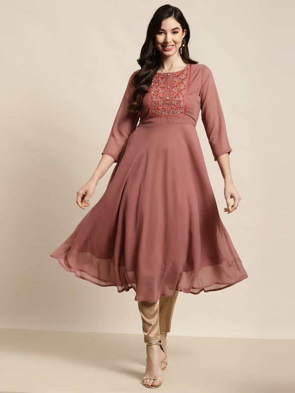 Yoke Design Georgette Anarkali Kurta