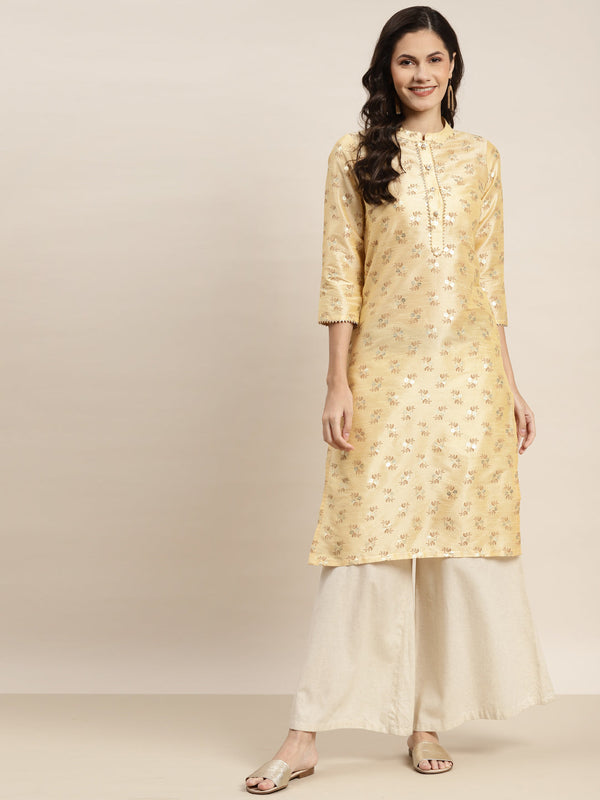 Printed Gotta Patti Kurta