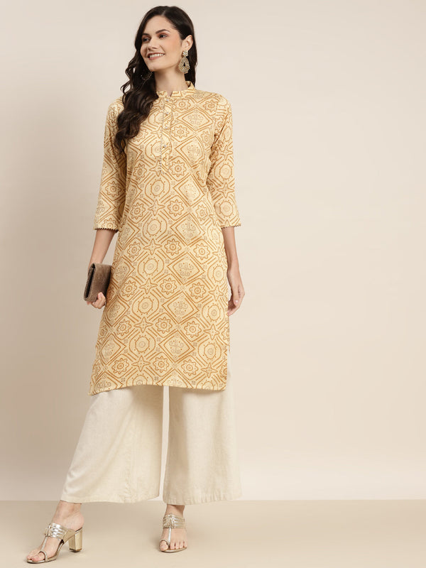 Printed Gotta Patti Kurta