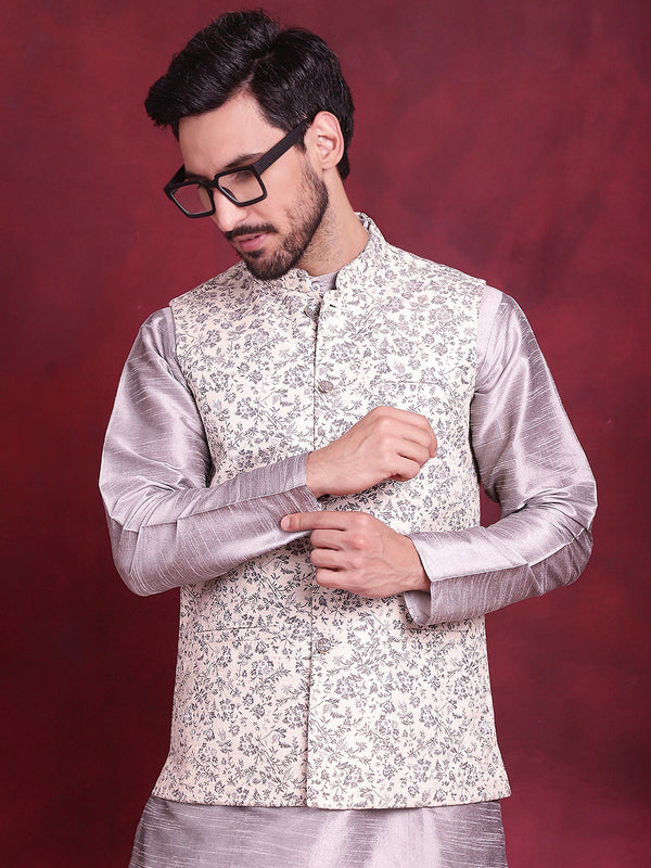 Woven Design Nehru Jacket