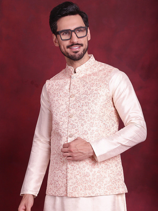 Woven Design Nehru Jacket