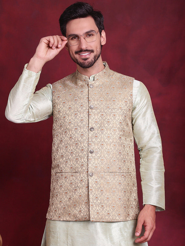 Woven Design Nehru Jacket