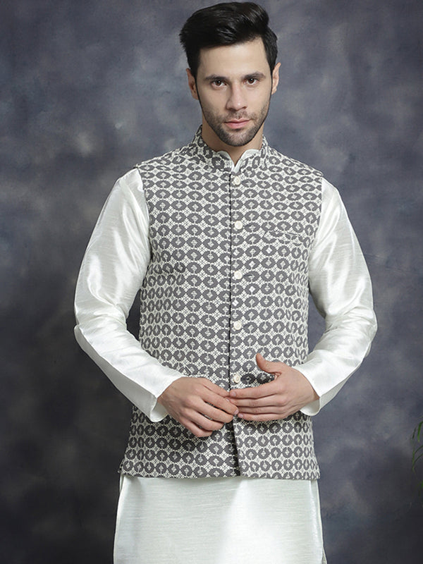 Men's embroidered and sequins Nehru Jacket