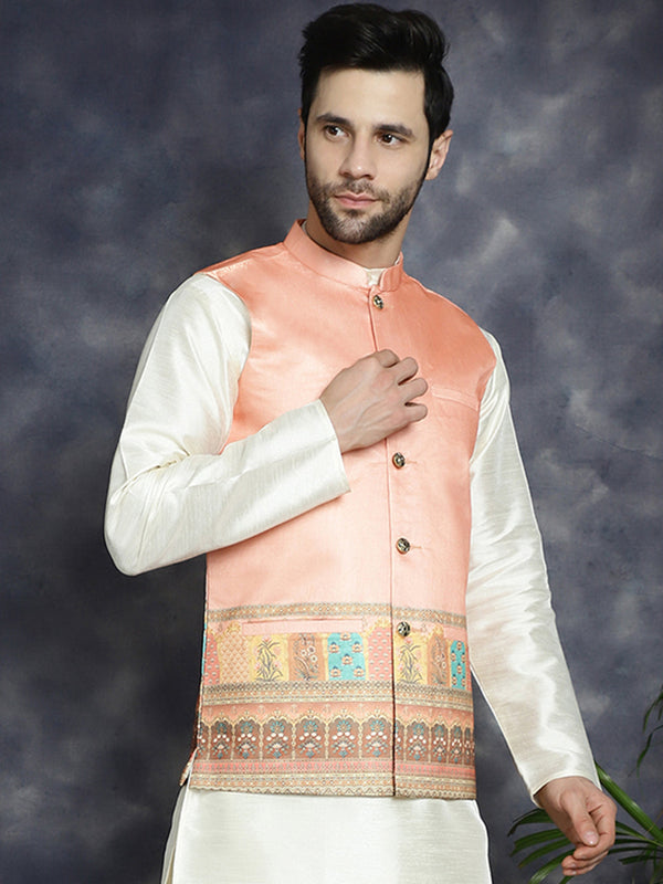 Men's Printed Nehru Jacket