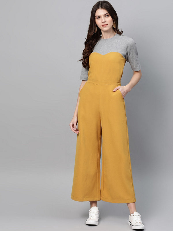 Women's Color-Block Jumpsuit - Pannkh