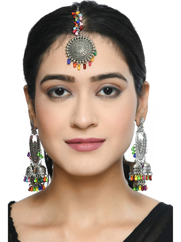 Indiakreations Traditional design Earrings & Tika Jker_101