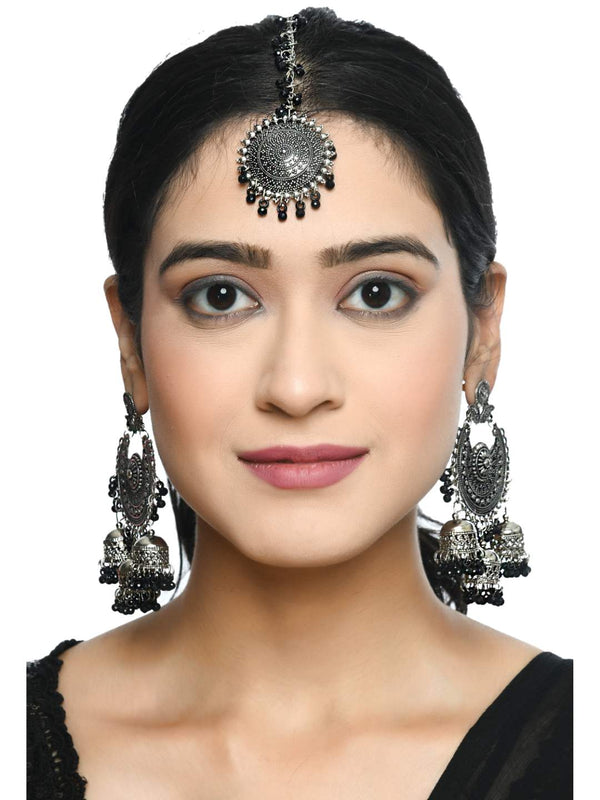 Indiakreations Traditional design Earrings & Tika Jker_142