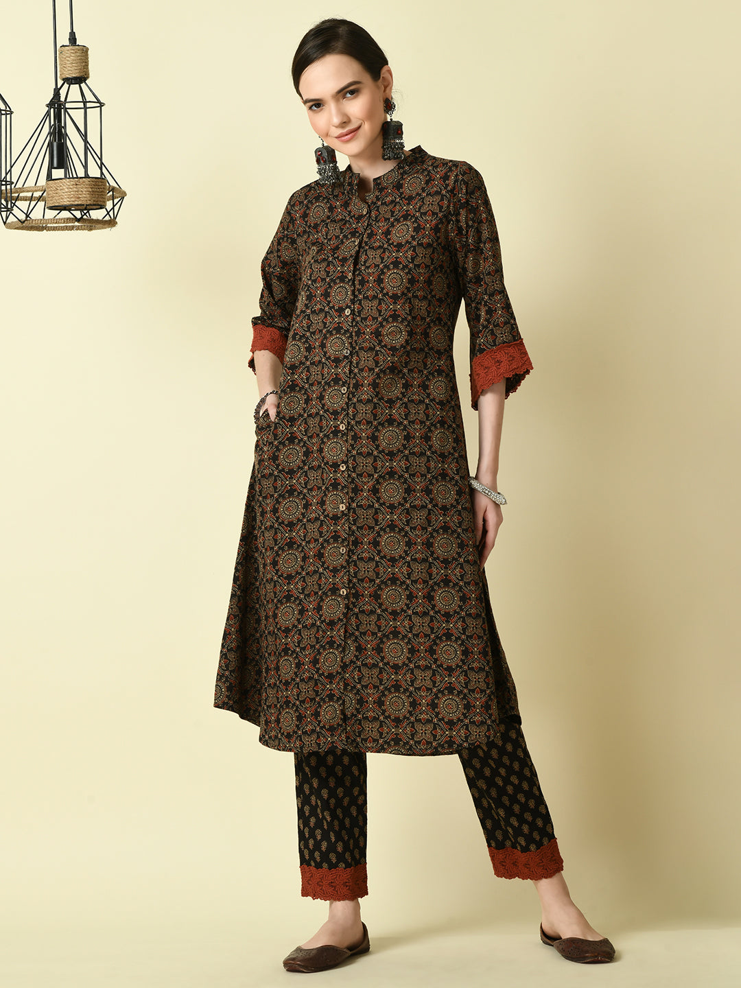 Women's Multi A-Line Printed Kurta - Myshka