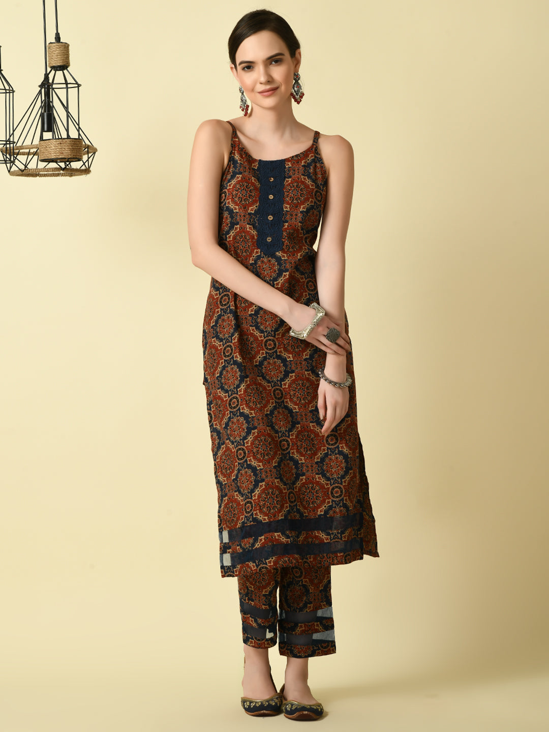 Women's Multi Straight Printed Kurta - Myshka