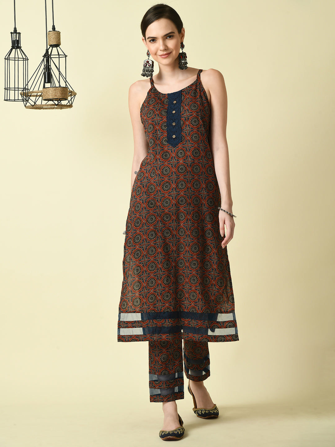 Women's Multi Straight Printed Kurta - Myshka