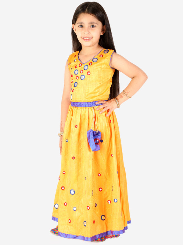 Girl's Mirror Shimmer Lehenga Choli - KID1 Girls