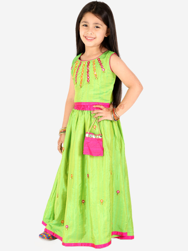 Girl's Mirror Bells Lehenga Choli - KID1 Girls