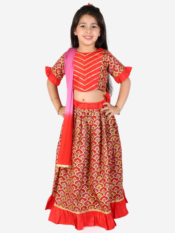 Girl's Tarini choli with lehenga and dupatta - KID1 Girls