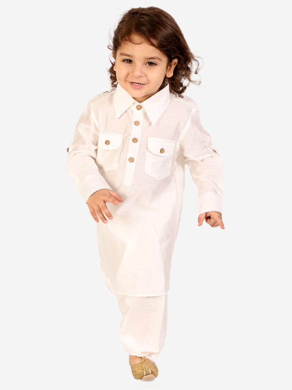 Boy's Pathani Kurta With Salwar - Kid1 Boys