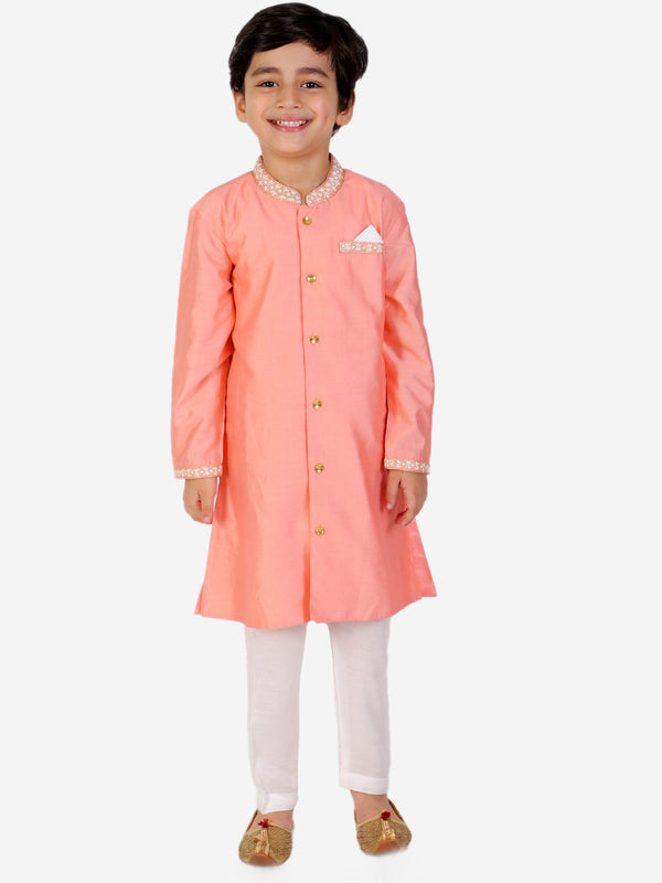 Boy's Embroidered Kurta Pajama Set - Kid1 Boys