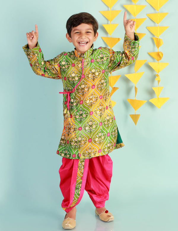 Boy's Festive Nitara Sherwani Dhoti - Kid1 Boys