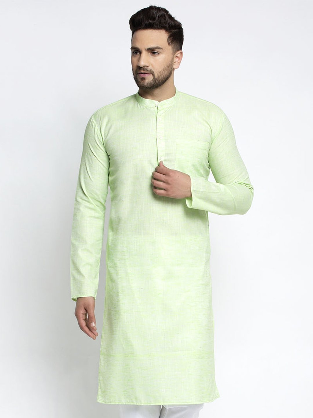 Men's Self Design Kurta Only - Virat Fashions