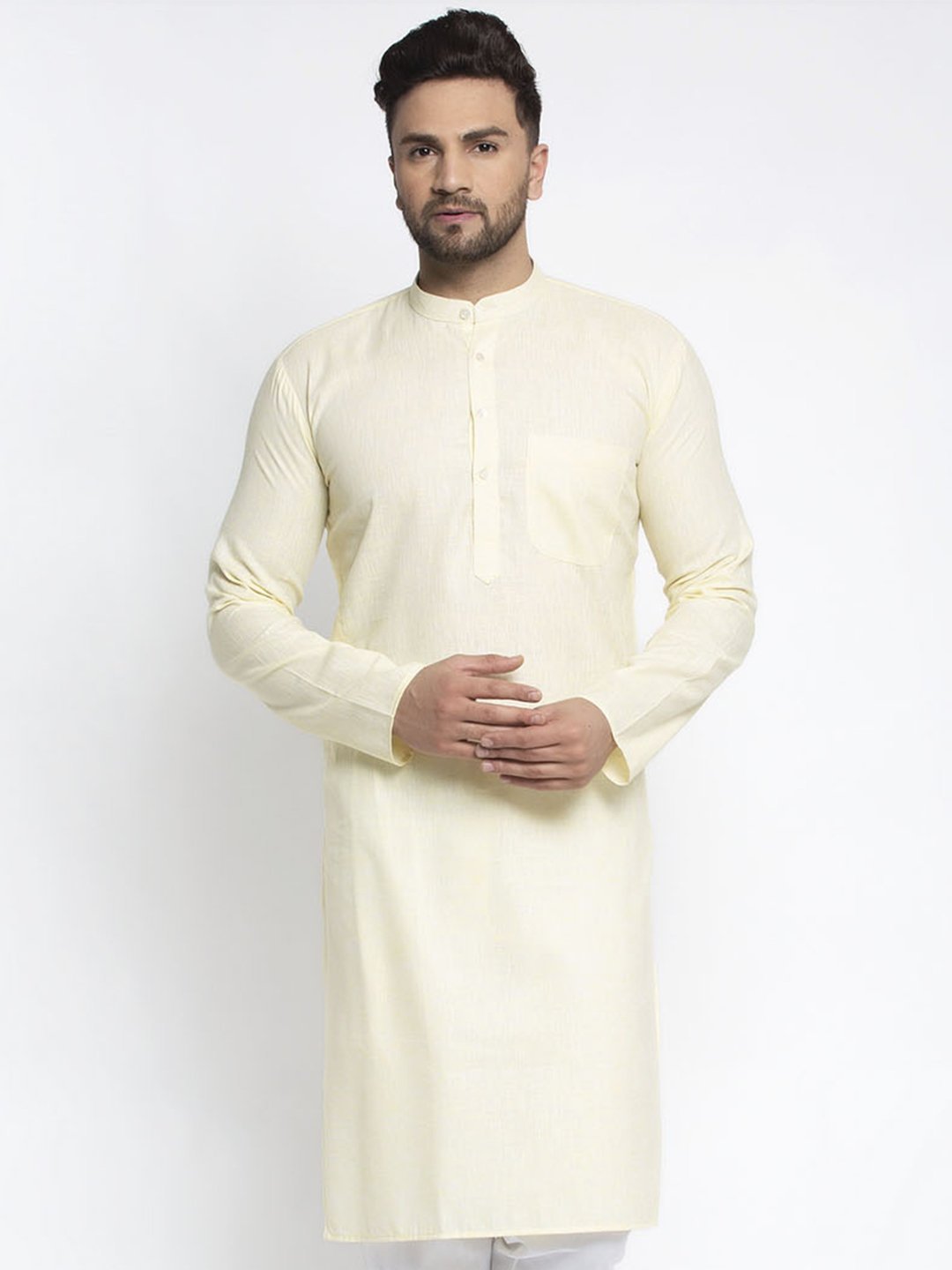 Men's Self Design Kurta Only - Virat Fashions