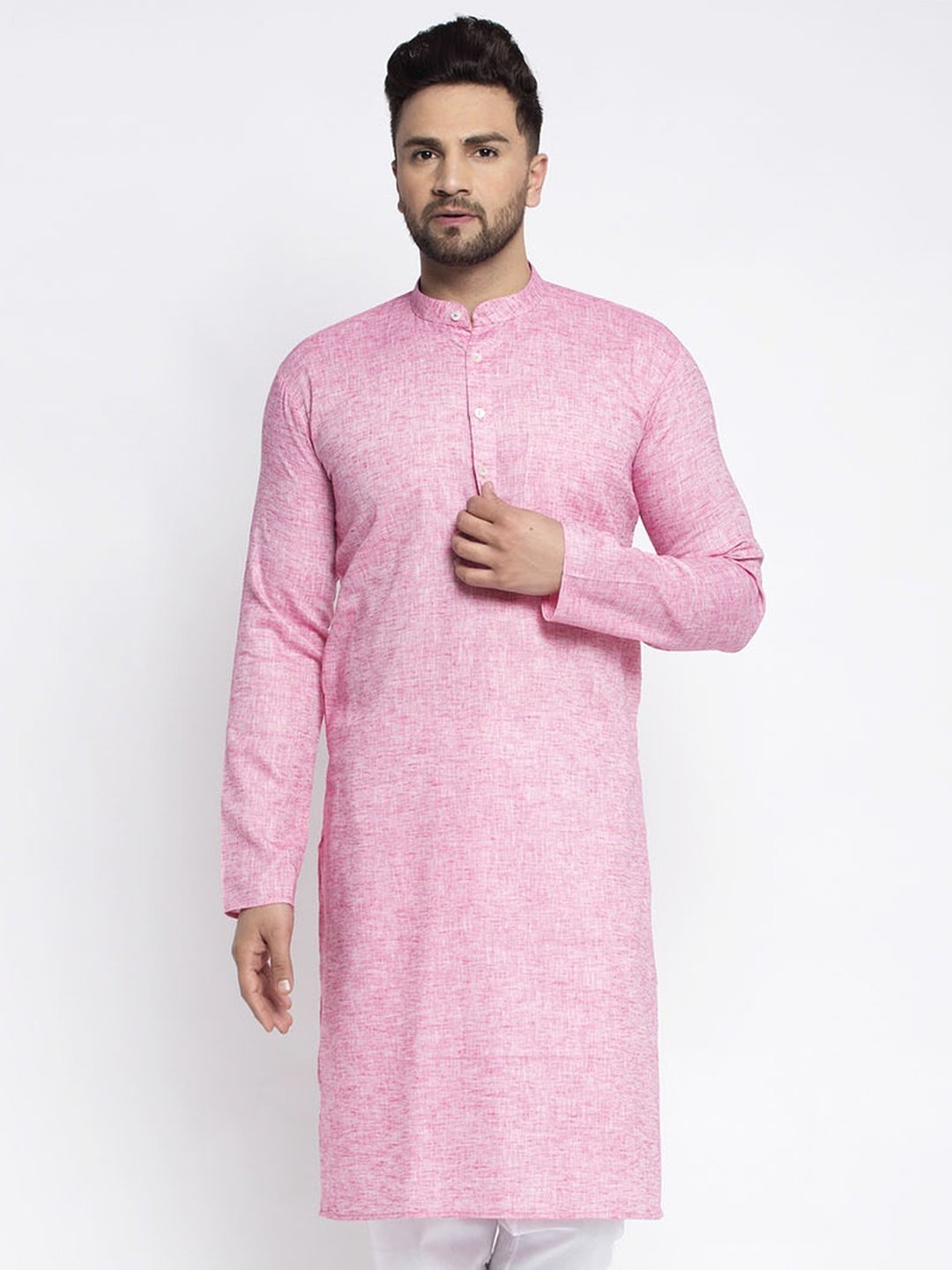 Men's Self Design Kurta Only - Virat Fashions