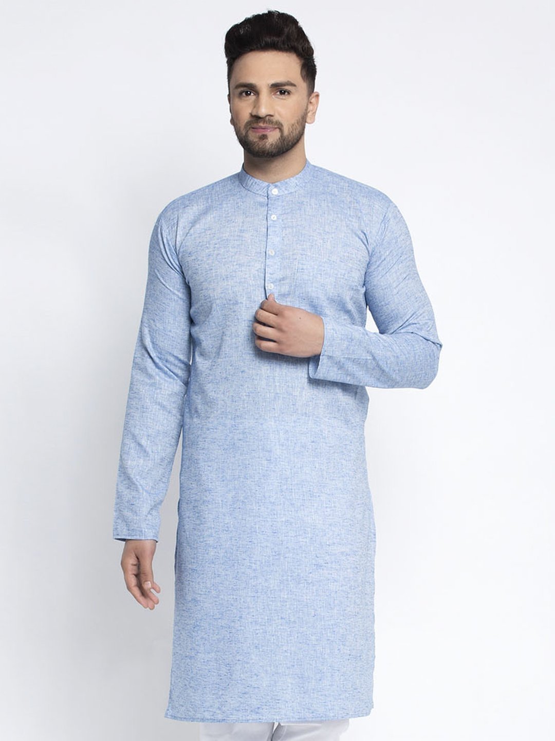 Men's Self Design Kurta Only - Virat Fashions