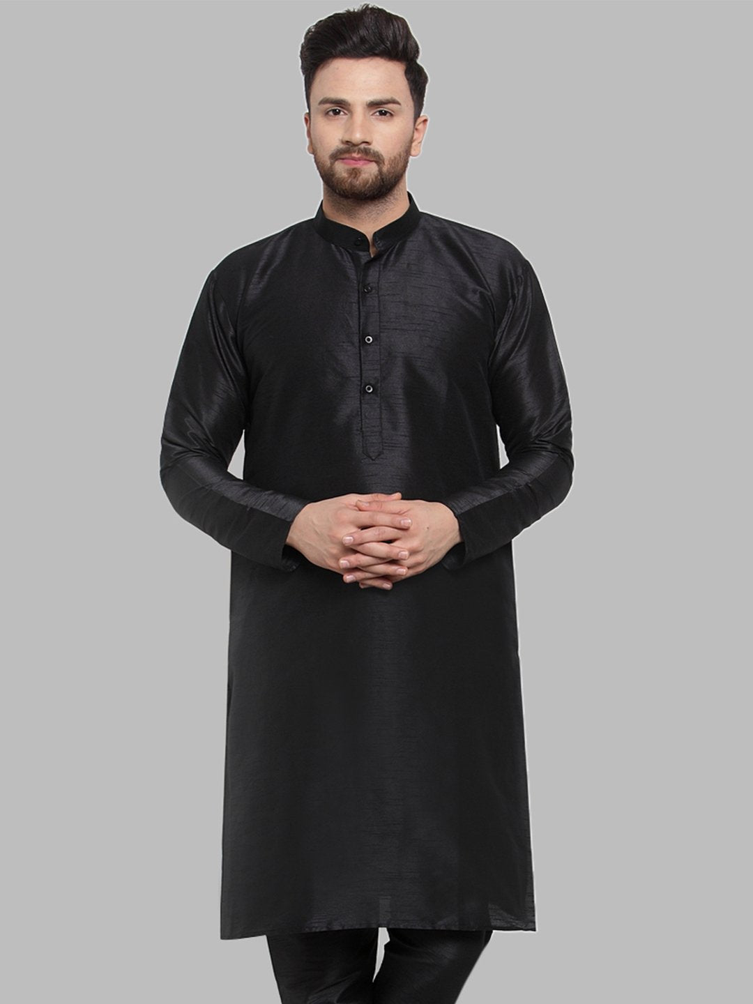 Men's Solid Kurta Only - Virat Fashions