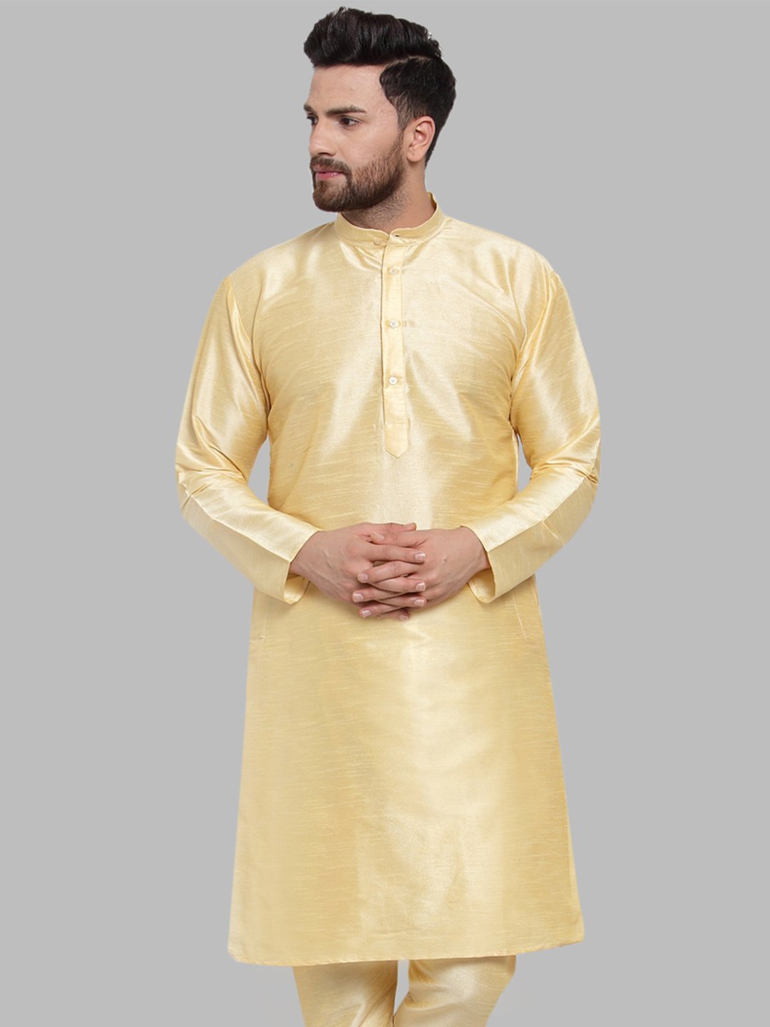 Men's Solid Kurta Only - Virat Fashions