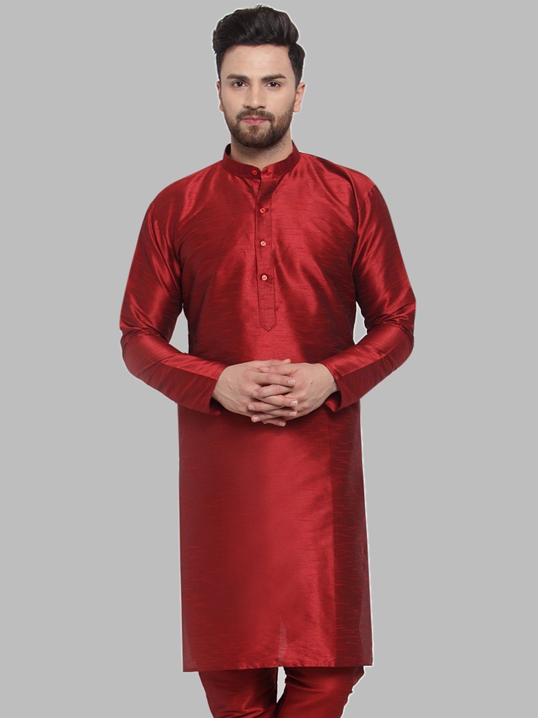 Men's Solid Kurta Only - Virat Fashions