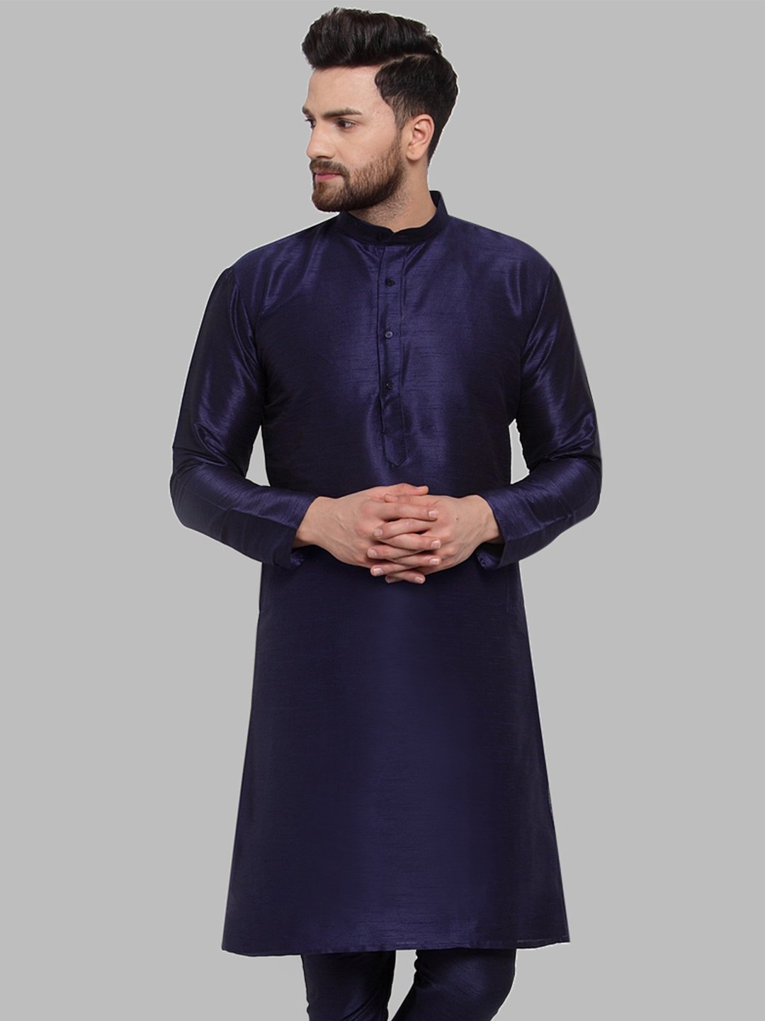 Men's Solid Kurta Only - Virat Fashions