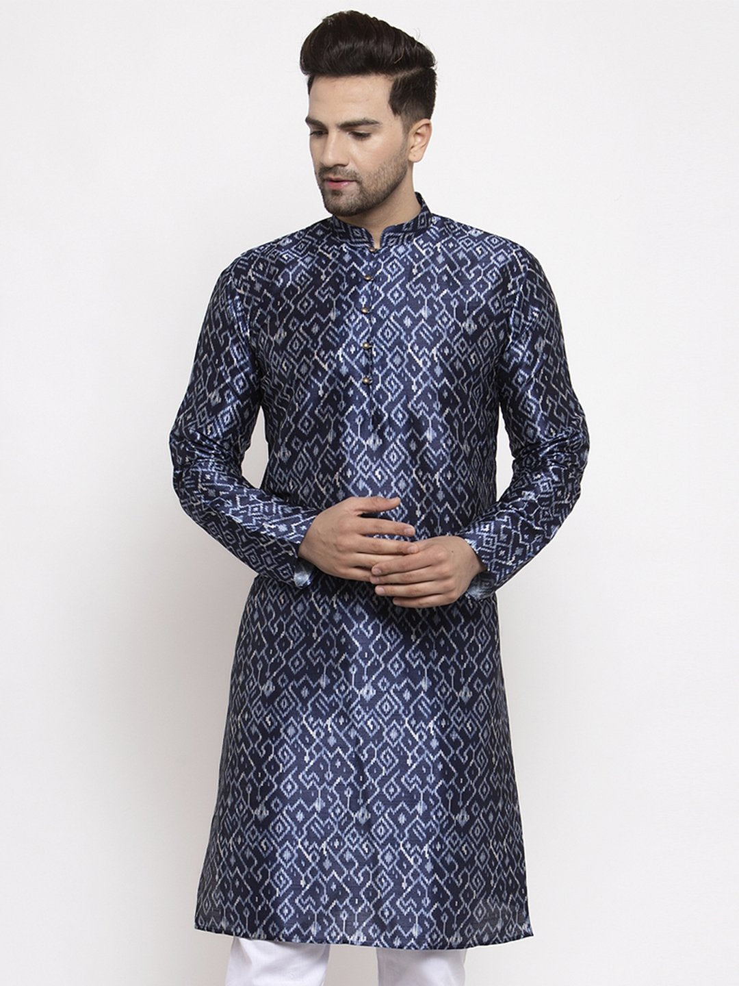 Men's Printed Kurta Only - Virat Fashions