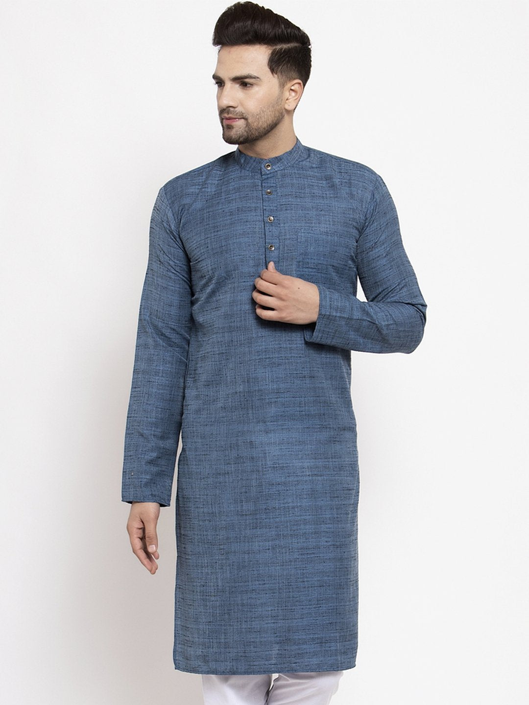 Men's Self Design Kurta by Virat Fashions (1 Pc Set)