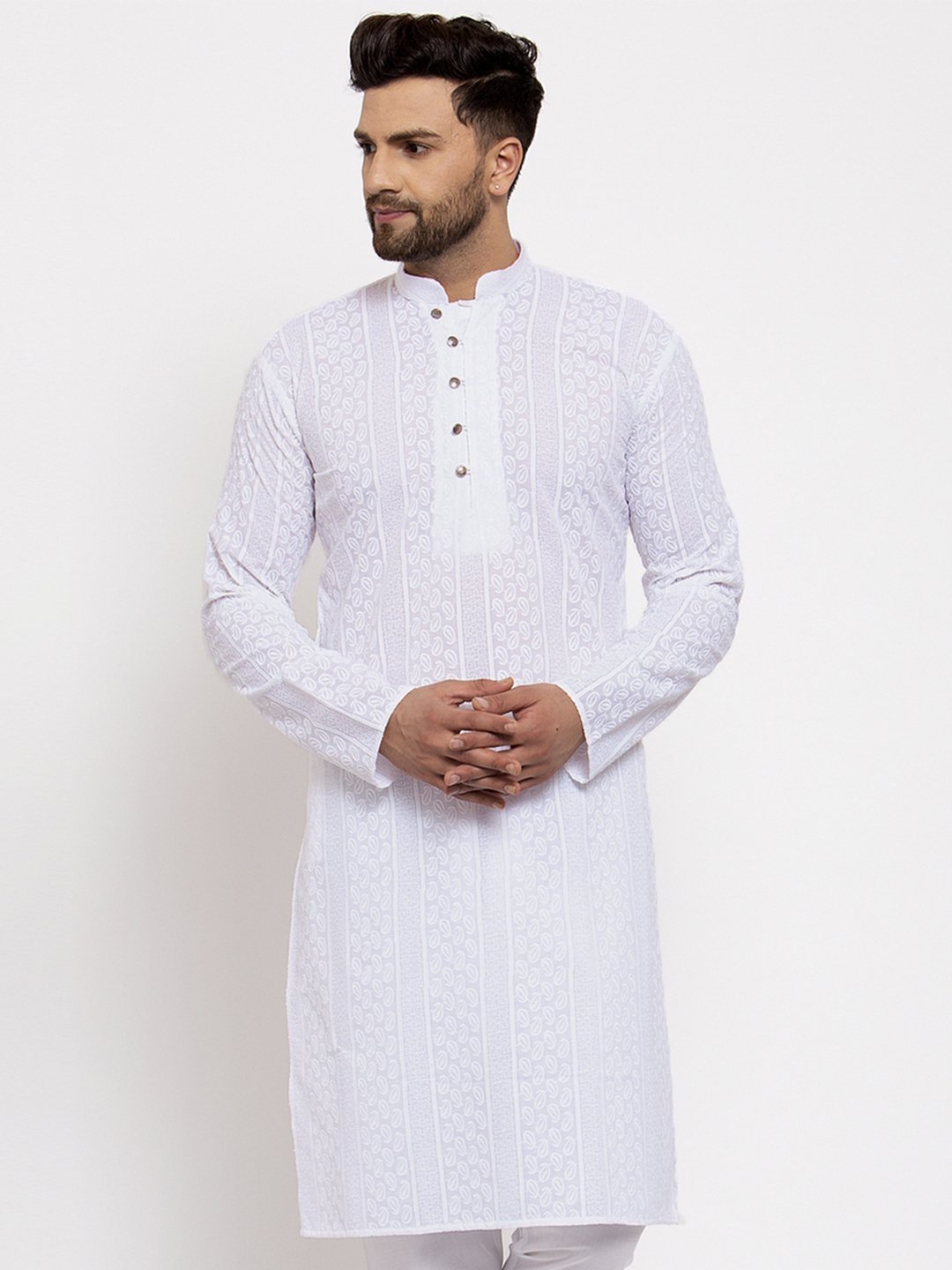 Men's Embroidered Kurta by Virat Fashions (1Pc Set)