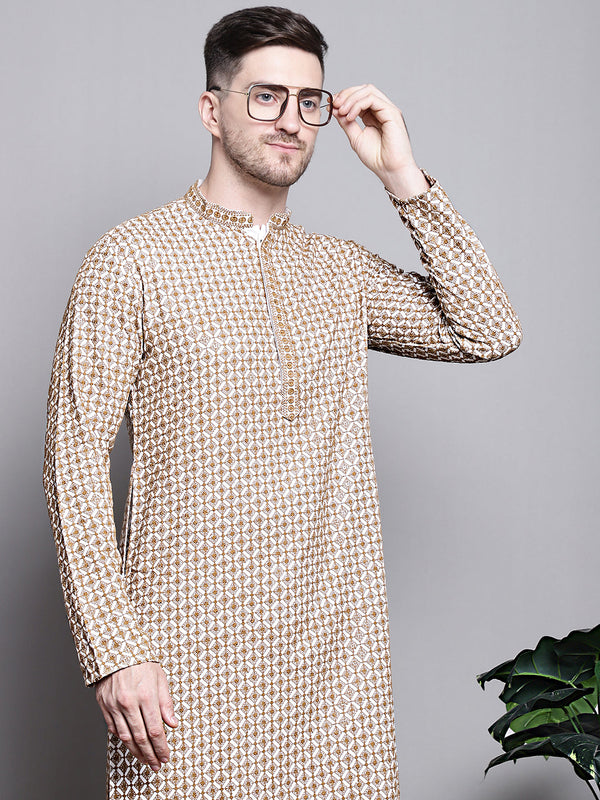 Sequin Embroidered Pure Cotton Kurtas