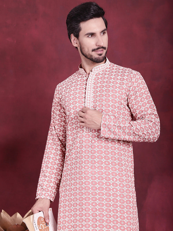 Men's Sequins Embroidered Kurtas