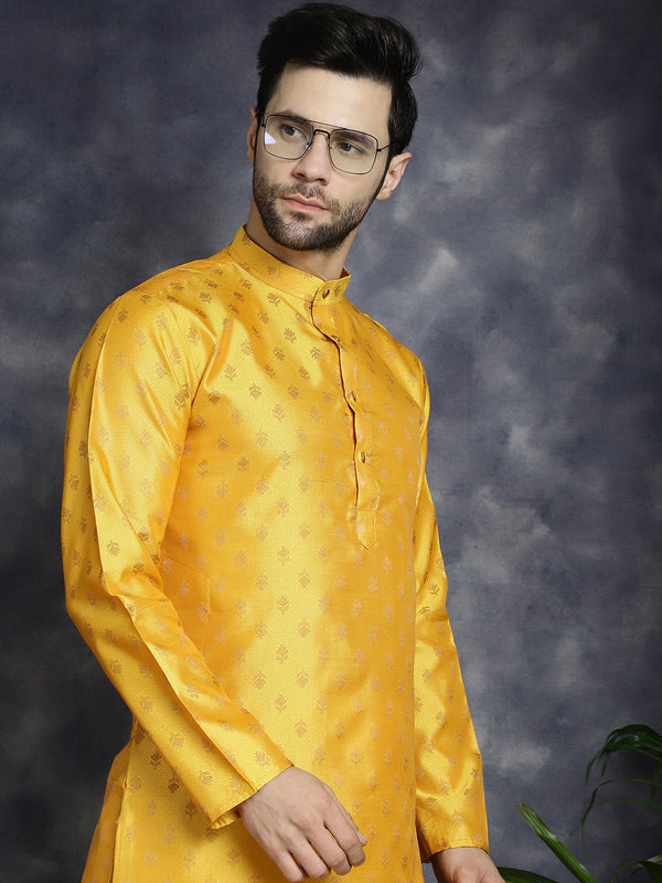 Woven Design Silk Blend Kurtas