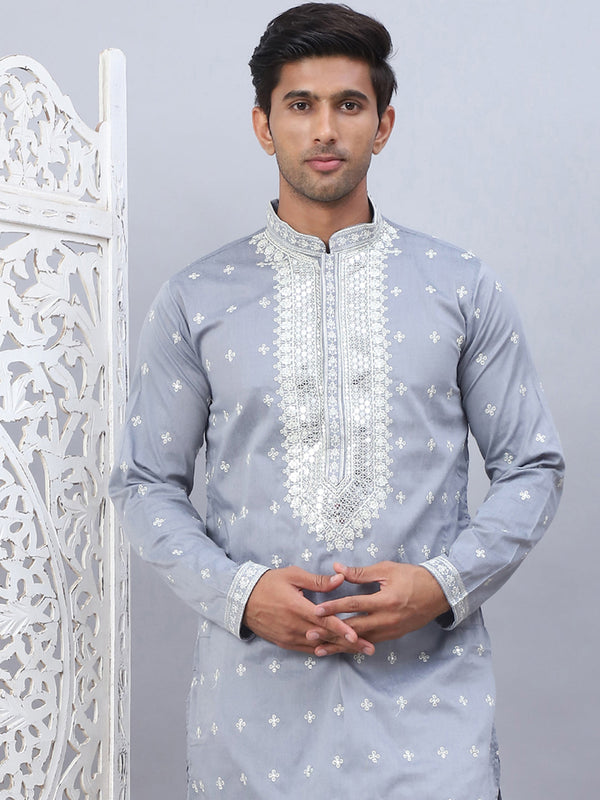 Men's Sequins Embroidered Kurtas