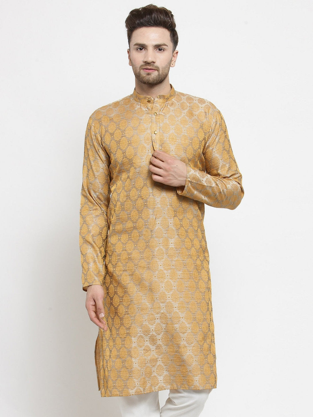 Men's Self Design Kurta Only by Virat Fashions (1 Pc Set)