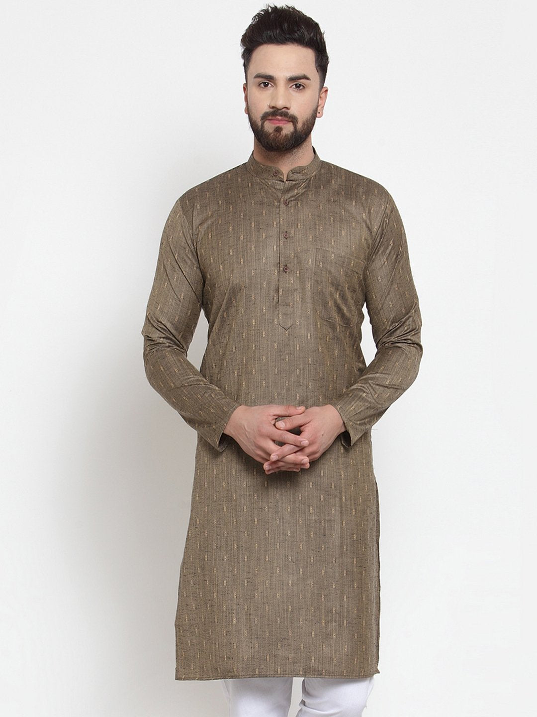 Men's Self Design Kurta Only - Virat Fashions