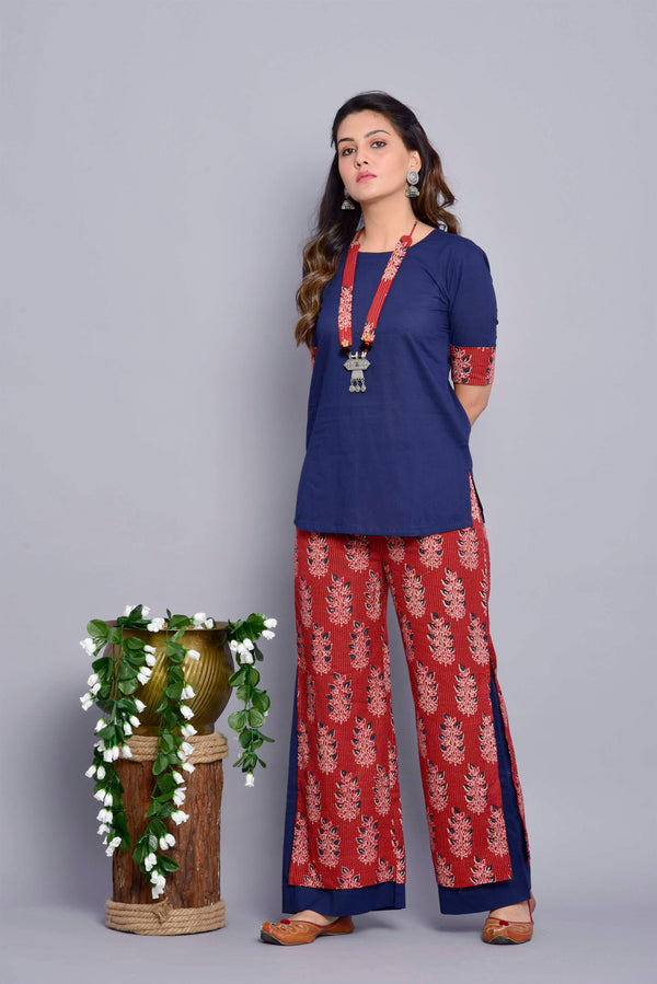 Women's Navy Advita Co-ord Set - Kiswah