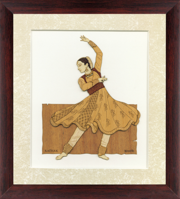 Wall Decor Of Kathak Dance 9x10 Inch By India Kreations Decor