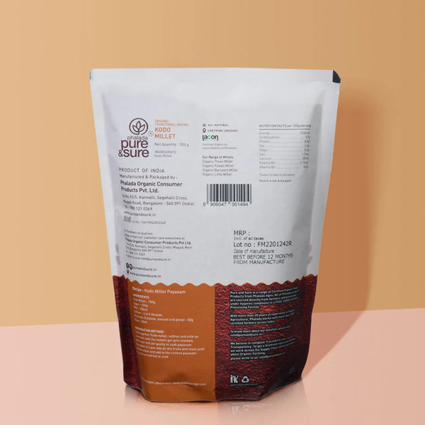 Organic Kodo Millet-500 g-Pure & Sure