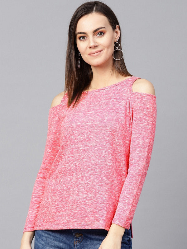 Women's Cold-Shoulder Sweater - Pannkh