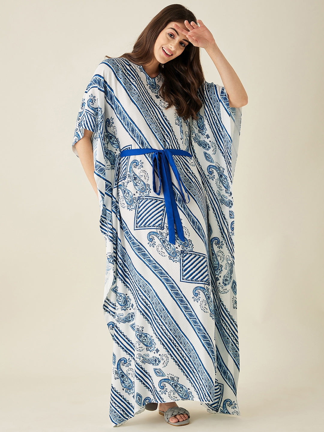 Paisley Patterned Loungewear Kaftan - The Kaftan Company